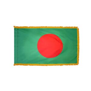 Bangladesh Flag Fringe Finish