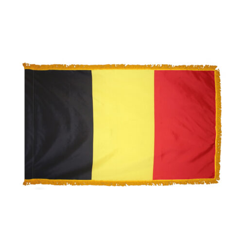 Belgium Flag Fringe Finish