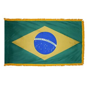 Brazil Flag Fringe Finish