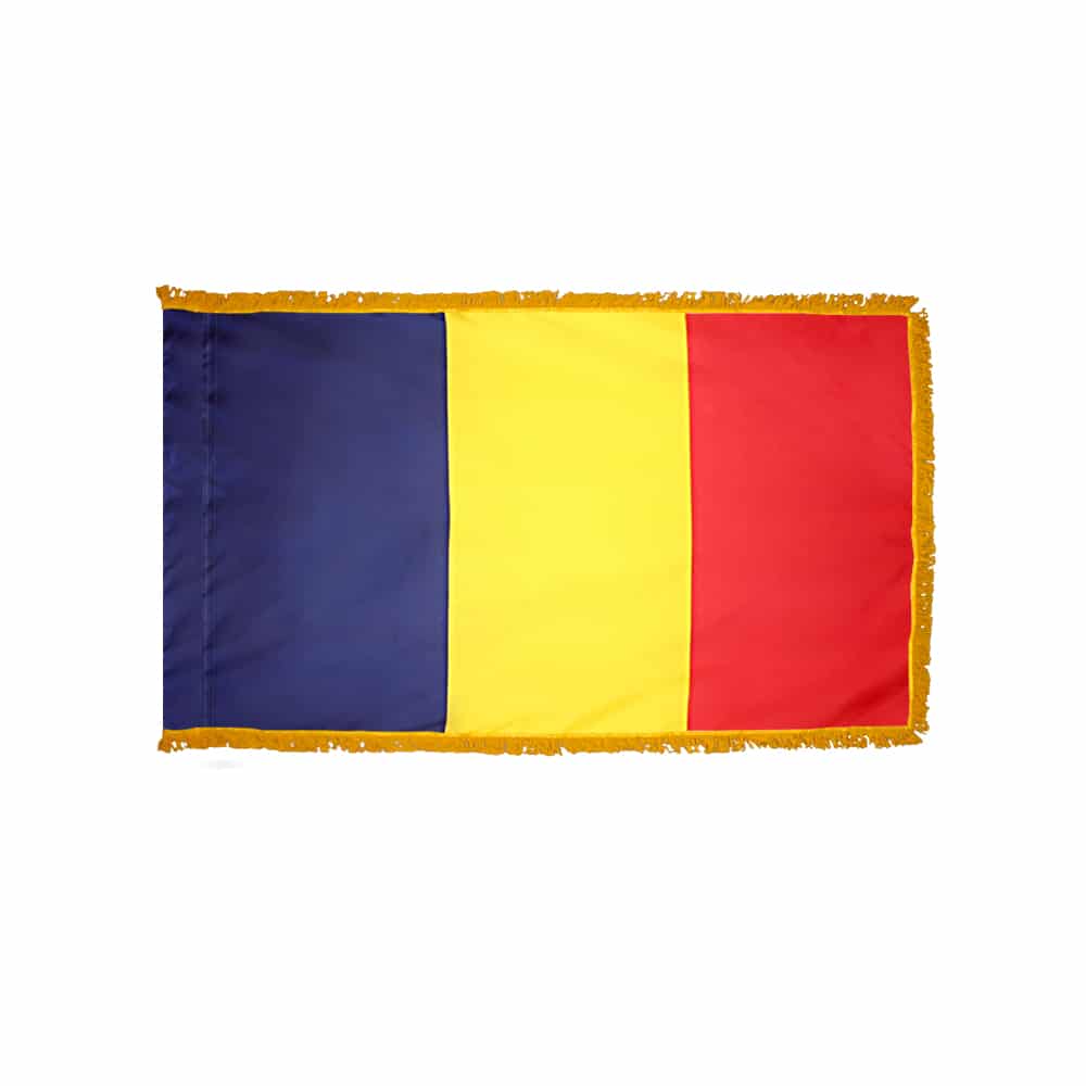 Chad Flag - Fringe 2 Chad Flag Fringe Finish