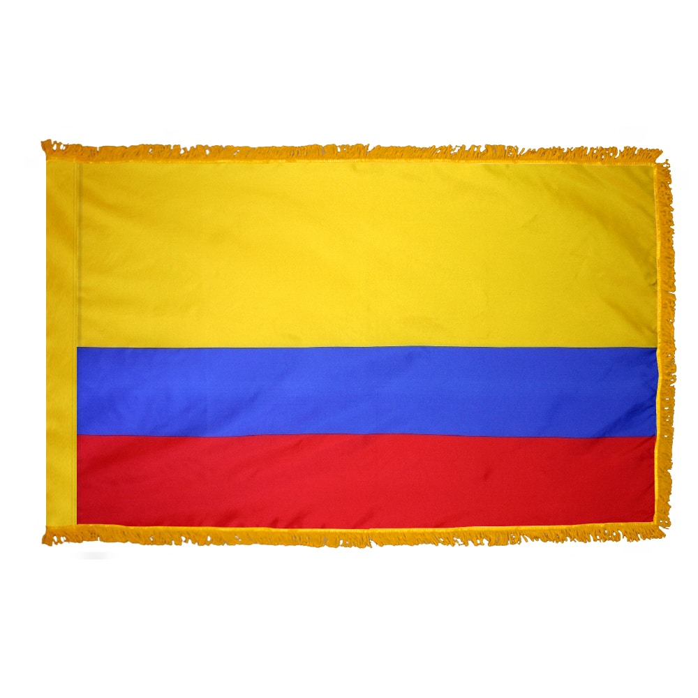 Colombia Flag - Fringe 2 Colombia Flag Fringe Finish