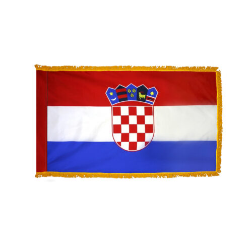 Croatia Flag Fringe Finish