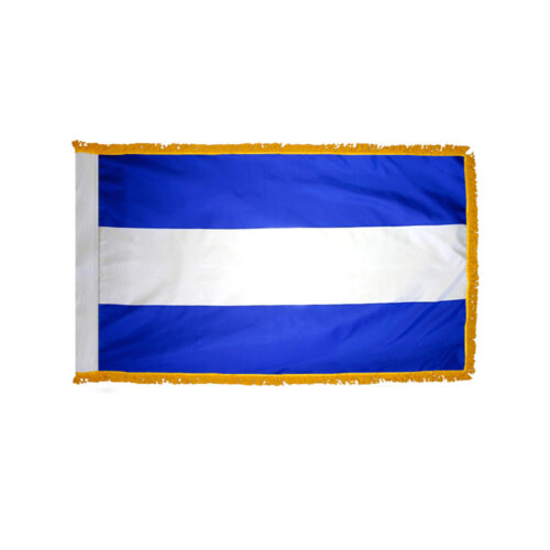 El Salvador Civil Flag Fringe Finish