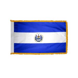 El Salvador Government Flag Fringe Finish