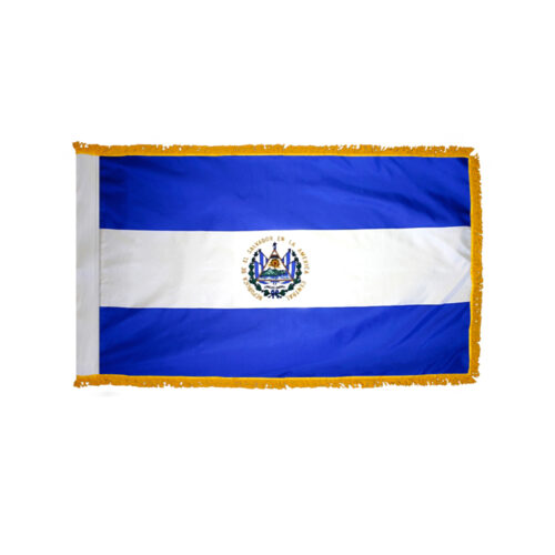 El Salvador Government Flag Fringe Finish