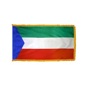Equatorial Guinea Civil Flag Fringe Finish