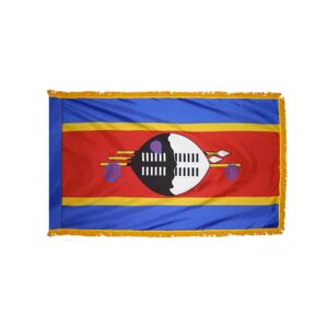 Eswatini Flag Fringe Finish