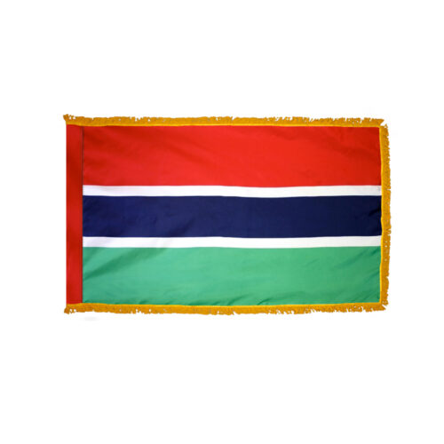 Gambia Flag Fringe Finish