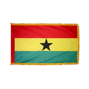 Ghana Flag Fringe Finish
