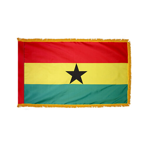 Ghana Flag Fringe Finish
