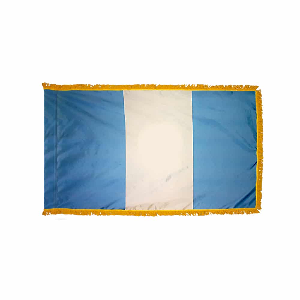 Guatemala Civil Flag - Fringe 2 Guatemala Civil Flag Fringe Finish