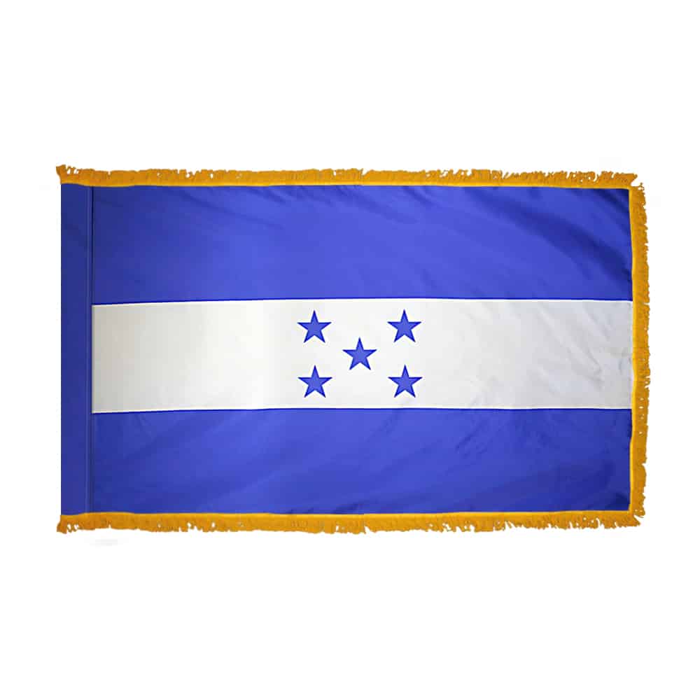 Honduras Flag - Fringe 2 Honduras Flag Fringe Finish