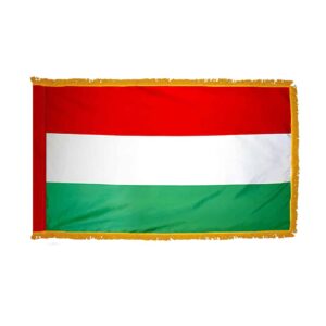 Hungary Flag Fringe Finish