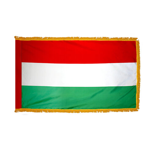 Hungary Flag Fringe Finish