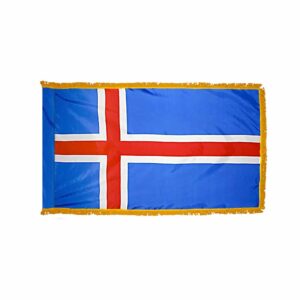 Iceland Flag Fringe Finish