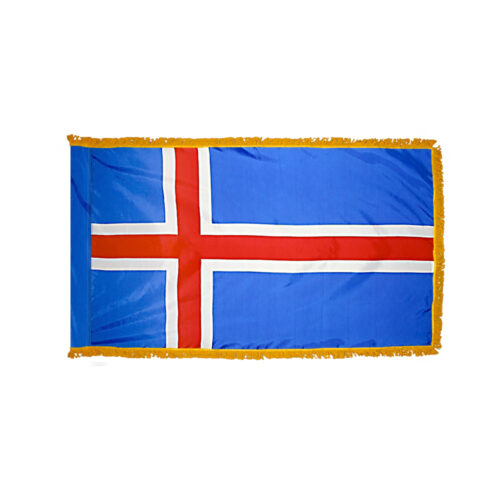 Iceland Flag Fringe Finish
