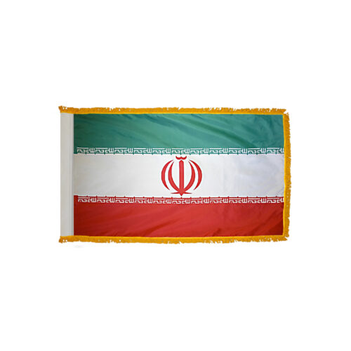 Iran Flag Fringe Finish