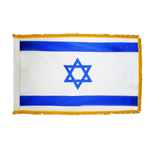 Israel Flag Fringe Finish