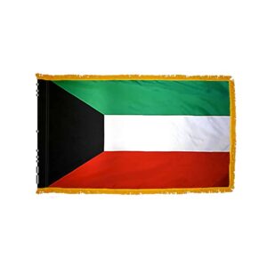 Kuwait Flag Fringe Finish