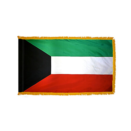 Kuwait Flag Fringe Finish