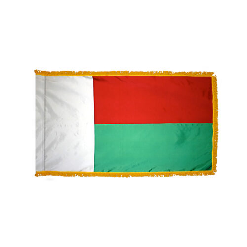 Premium Madagascar Flag Fringe Finish