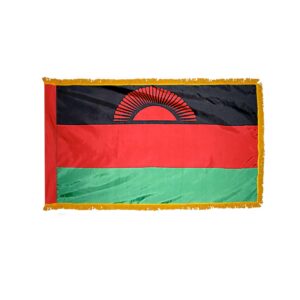 Premium Malawi Flag Fringe Finish