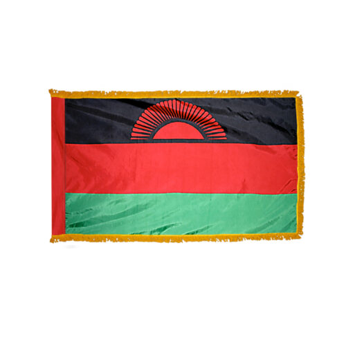 Premium Malawi Flag Fringe Finish