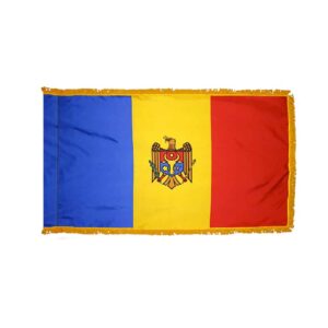 Moldova Flag Fringe Finish
