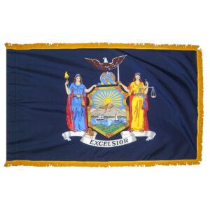 New York Flag Fringe Finish