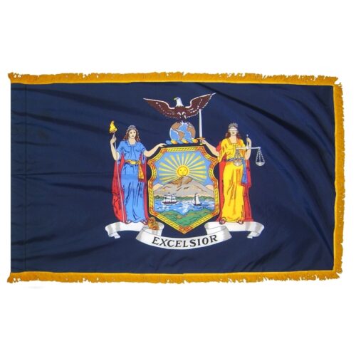 New York Flag Fringe Finish