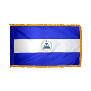 Nicaragua Government Flag Fringe Finish