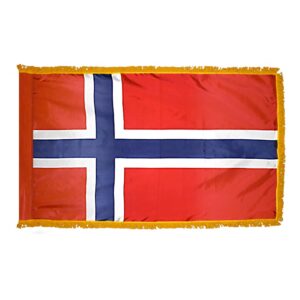 Norway Flag Fringe Finish