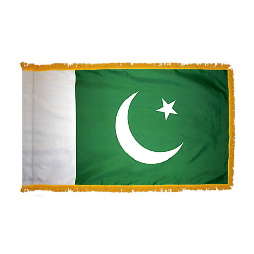 Pakistan Flag Fringe Finish