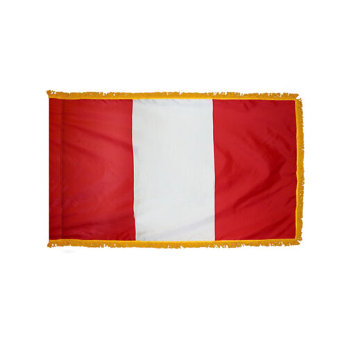 Peru Civil Flag Fringe Finish