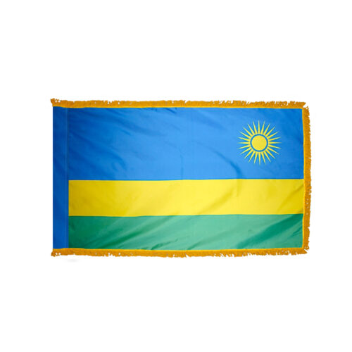 Rwanda Flag Fringe Finish