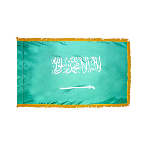 Saudi Arabia Flag Fringe Finish