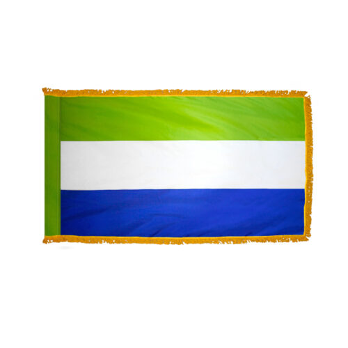 Sierra Leone Flag Fringe Finish