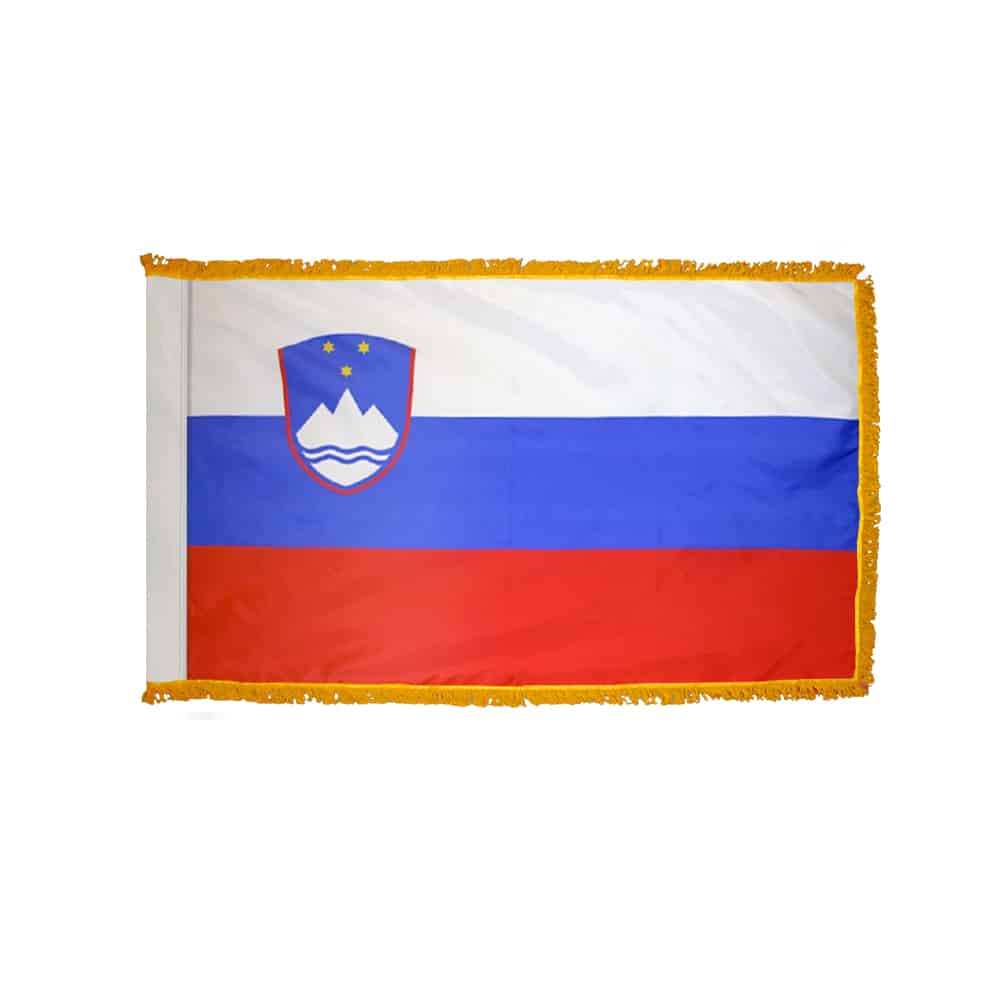 Slovenia Flag - Fringe 2 Slovenia Flag Fringe Finish