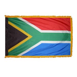 South Africa Flag Fringe Finish