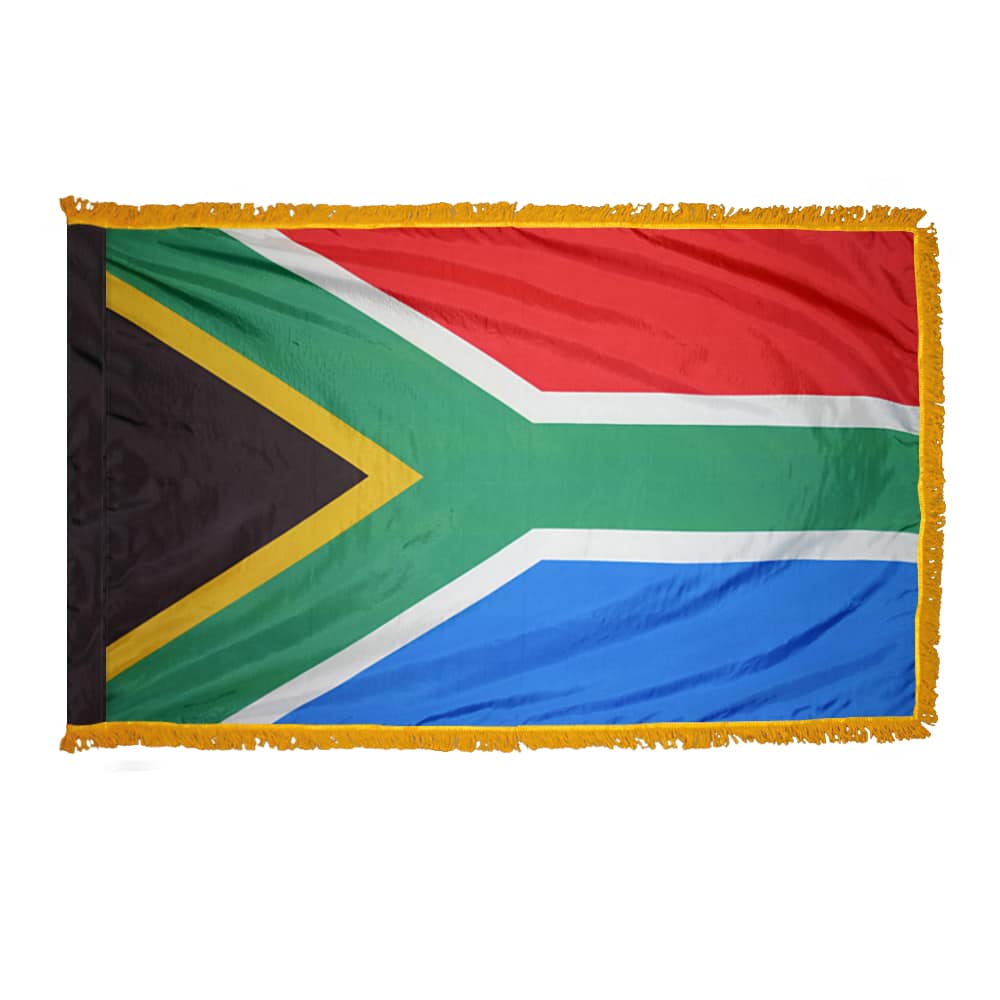 South Africa Flag - Fringe 2 South Africa Flag Fringe Finish