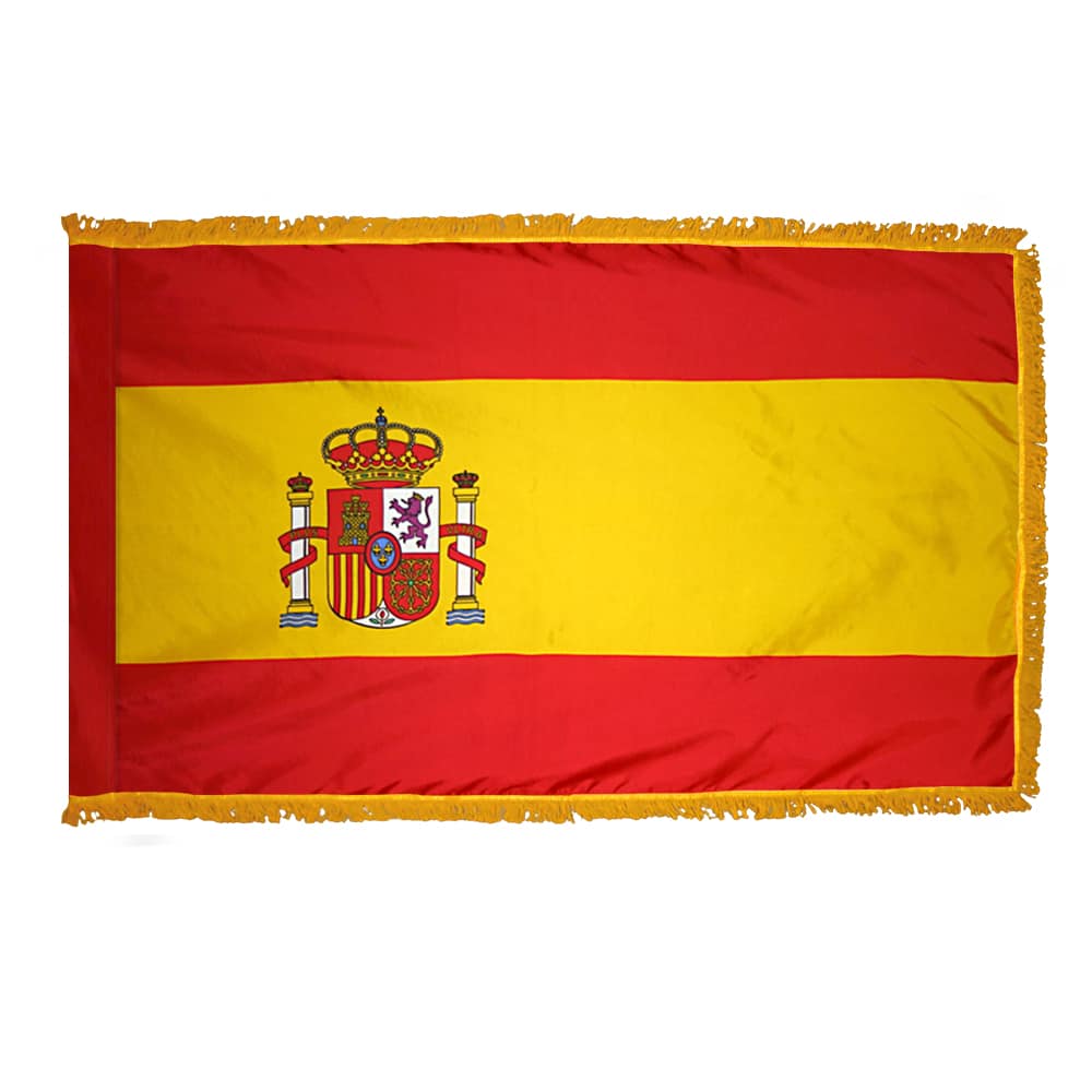 Spain Government Flag - Fringe 2 Spain Government Flag Fringe Finish