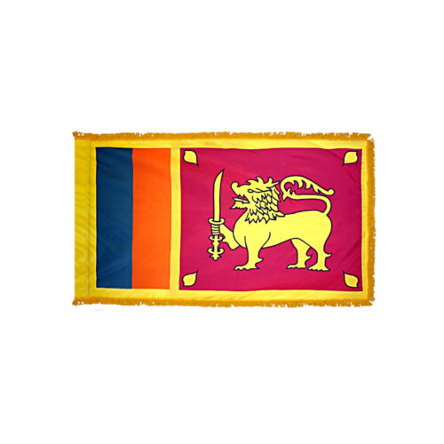 Sri Lanka Flag Fringe Finish