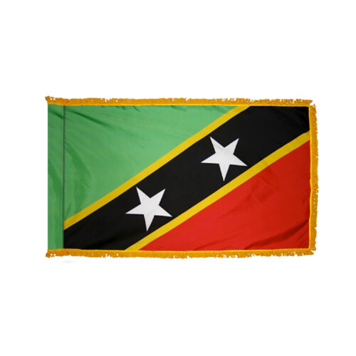 Saint Kitts and Nevis Flag Fringe Finish