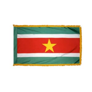 Suriname Flag Fringe Finish