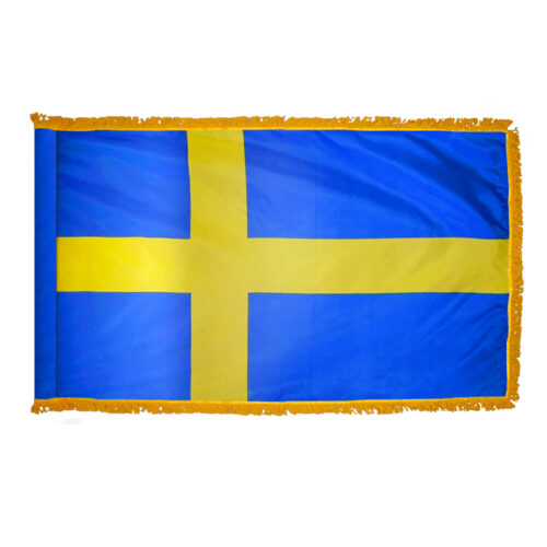 Sweden Flag Fringe Finish