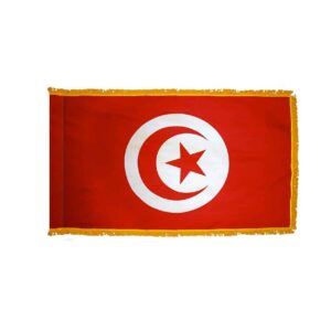 Premium Tunisia Flag Fringe Finish