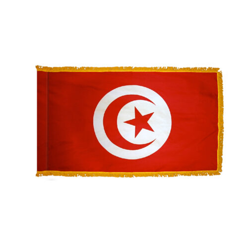 Premium Tunisia Flag Fringe Finish