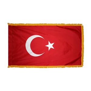 Premium Turkey Flag Fringe Finish