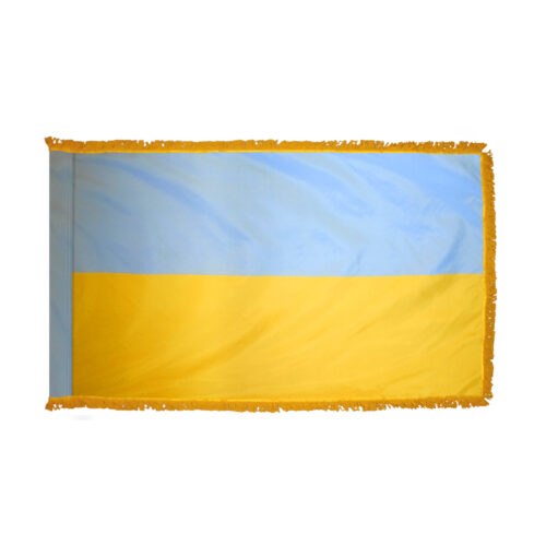 Premium Ukraine Flag Fringe Finish