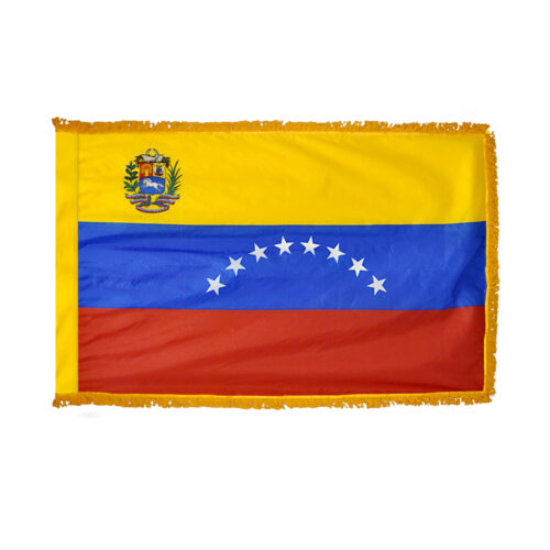 Premium Venezuela Government Flag Fringe Finish